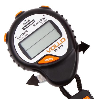 Imagem de Cronômetro Profissional Vollo Sports VL510 Com 10 Memórias