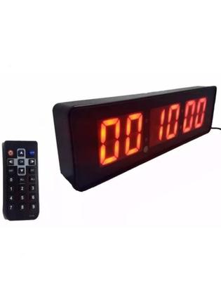 Imagem de Cronometro Relógio Led Digital Parede Mesa C/ Controle - Lelong