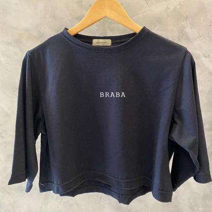 Imagem de Cropped Algodão Estampado ''Braba'' Modinha Estilo Oversized