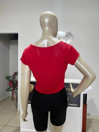 Imagem de Cropped com Amarração Fitness Moda Academia G Veste 40