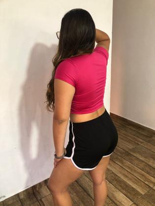 Imagem de Cropped com Decote Manga Curta Decote U