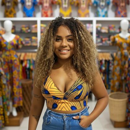 Imagem de Cropped Feminino Blusinha Alcinha Festa Balada Com Bojo