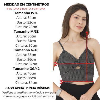 Imagem de Cropped Feminino Decote e Alcinha Brilho Casual Moda Slim Festa 36824A