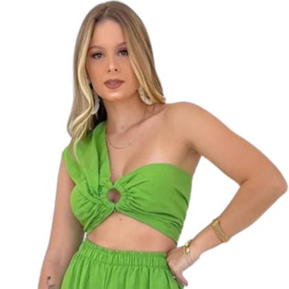 Imagem de Cropped feminino viscose alça única top