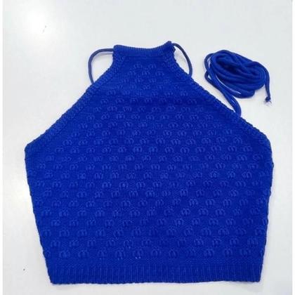 Imagem de Cropped Frente Unica com Amarração Tricot Verão