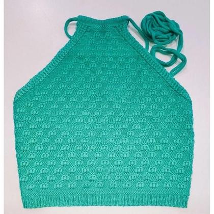 Imagem de Cropped Frente Unica com Amarração Tricot Verão