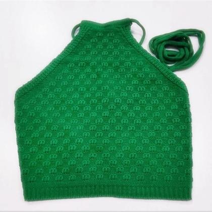 Imagem de Cropped Frente Unica com Amarração Tricot Verão