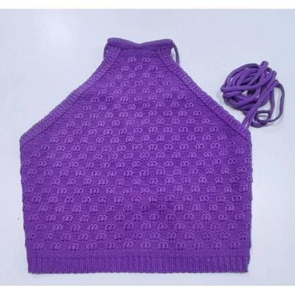 Imagem de Cropped Frente Unica com Amarração Tricot Verão