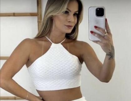 Imagem de Cropped Frente Unica com Amarração Tricot Verão