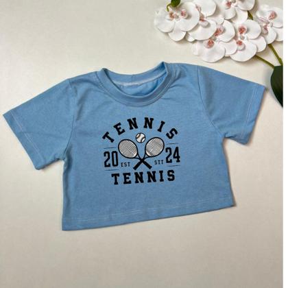 Imagem de Cropped Infantil Feminino Modinha Blogueira Cropped Estampa Da Moda