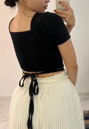 Imagem de Cropped Manguinho em Tecido Laurel Avulso, com Bojo