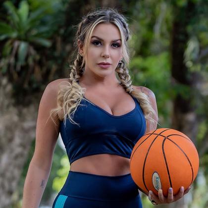 Imagem de Cropped Top com Bojo Removível Academia Fitness - Fitmoda