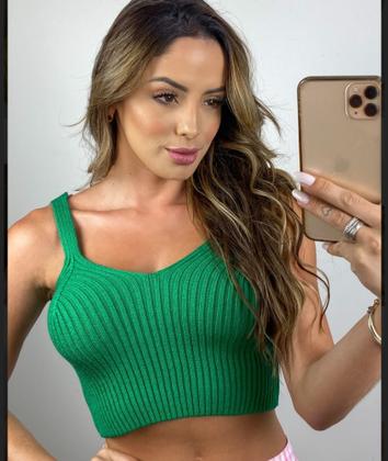 Imagem de Cropped tricô modal