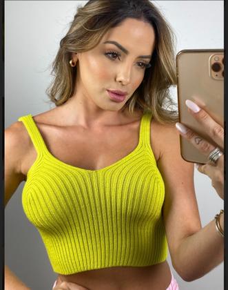 Imagem de Cropped tricô modal