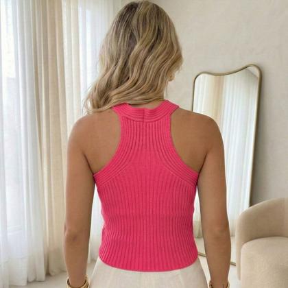 Imagem de Cropped Tricot Modal Alças Cruzadas