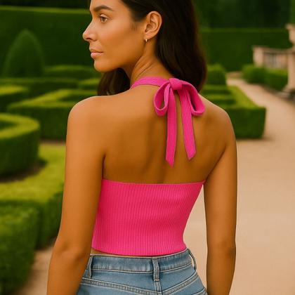 Imagem de Cropped Tricot Modal Frente Única