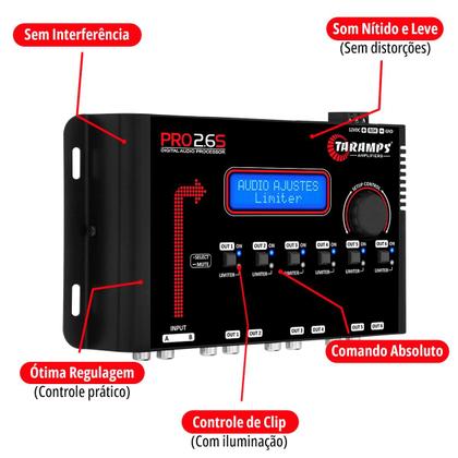 Crossover Processador Equalizador Taramps Pro 2.6s Digital