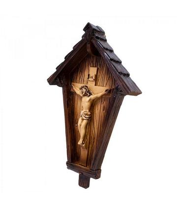 Imagem de Crucifixo Casa 20cm - Enfeite Resina