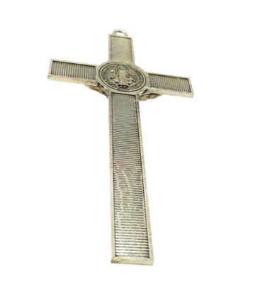 Imagem de Crucifixo de Parede Dourado Metal 30x15 CM