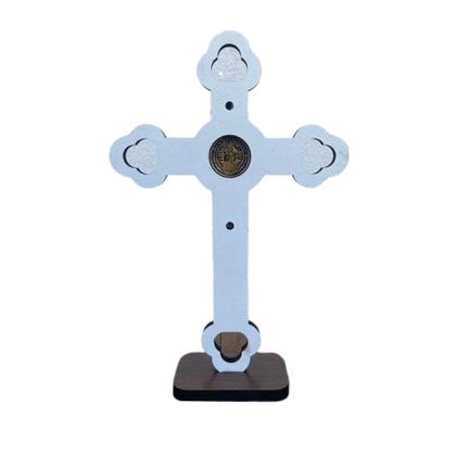 Imagem de CRUCIFIXO MADEIRA DE MESA 18x13 CM