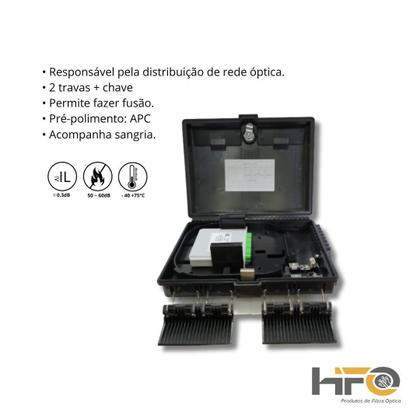 Imagem de Cto 1X8 Box Sc Apc - Caixa De Terminação Óptica Modular 1X8