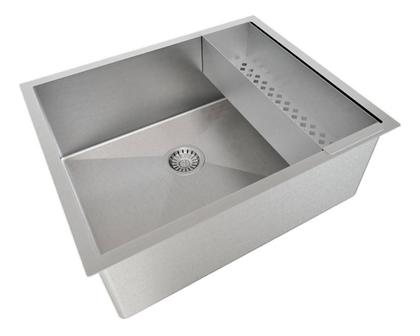 Imagem de Cuba 50x40 Aço Inox 304 Escorredor De Copo Banheiro