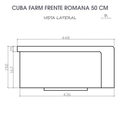 Imagem de Cuba Cozinha Farm Sink Frente Romana 50 cm Fazenda