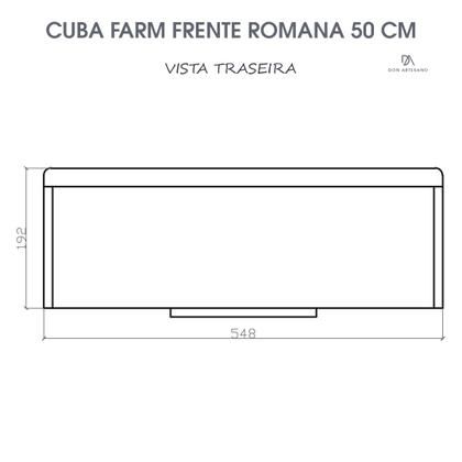 Imagem de Cuba Cozinha Farm Sink Frente Romana 50 cm Fazenda