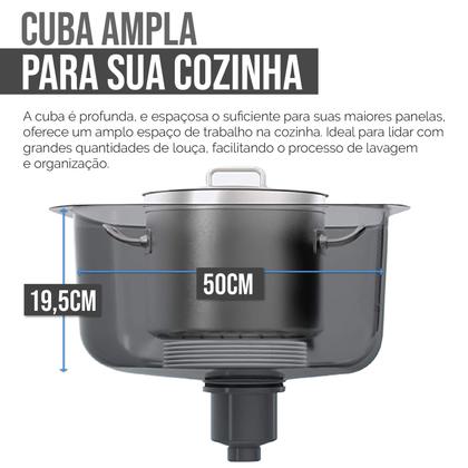Cuba Cozinha Gourmet Pia Aço Inox Acessórios Embutir - Holtter Home Design Imagem de Cuba Cozinha Gourmet Pia Aço Inox Acessórios Embutir