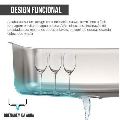 Cuba Cozinha Gourmet Pia Aço Inox Acessórios Embutir - Holtter Home Design Imagem de Cuba Cozinha Gourmet Pia Aço Inox Acessórios Embutir