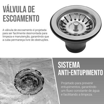 Cuba Cozinha Gourmet Pia Aço Inox Acessórios Embutir - Holtter Home Design Imagem de Cuba Cozinha Gourmet Pia Aço Inox Acessórios Embutir