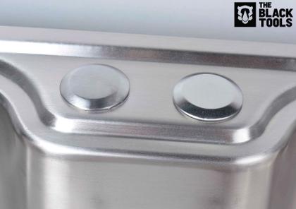 Imagem de Cuba Cozinha Pia Gourmet Aço Inox 50x40cm 26l Com Acessórios Kit Completo Válvula Sifão Ravenna