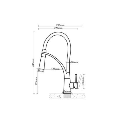 Imagem de Cuba Cozinha Prata Gourmet Quadrada Acessórios Pia Aço Inox + Torneira Monocomando Flexível Silicone