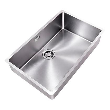 Imagem de Cuba de Aço Inox Franke Línea 70  70x40 cm  Com Válvula 4,5 Embutir e Sobrepor KIT Instalação
