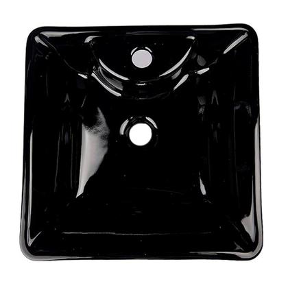 Imagem de Cuba de Apoio Japi Gênova Preta 13,5cmx40cmx40cm Japi