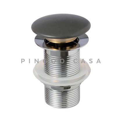 Imagem de Cuba De Apoio Para Banheiro Quadrada Slim Louça Cerâmica 31 cm Crisoprásio Pingoo.casa - Cinza Fosco