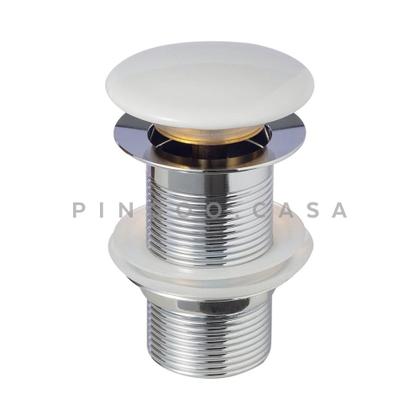 Imagem de Cuba De Apoio Para Banheiro Redonda Slim Louça Cerâmica 28,5 cm Calcedônia Pingoo.casa - Branco