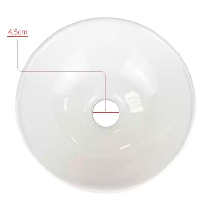 Imagem de Cuba De Apoio Para Banheiro Udine Redonda Branca 28x9,5cm  Japi