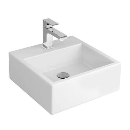 Imagem de Cuba de Apoio Quadrada Com Mesa 410mm Branco Deca