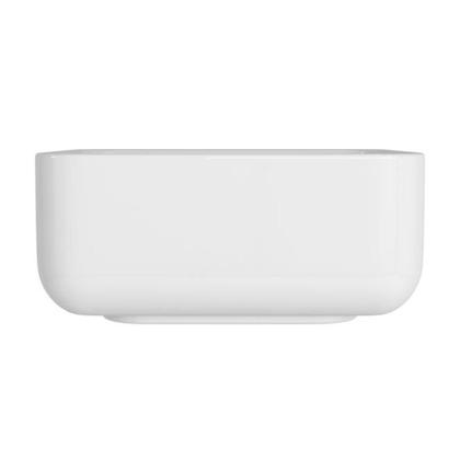Imagem de Cuba De Apoio Quadrada Com Mesa Slim Branco Deca 30 cm