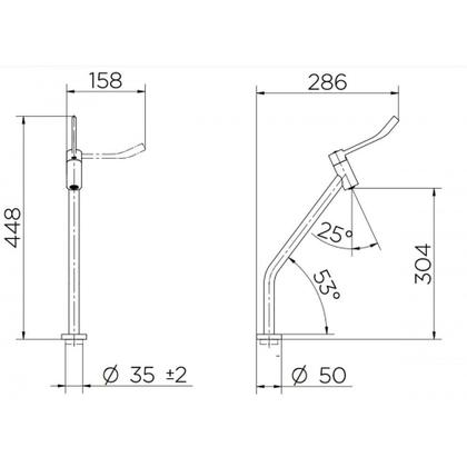Imagem de Cuba de Apoio Redonda 36x14cm Com Torneira Lóggica e Kit Instalação