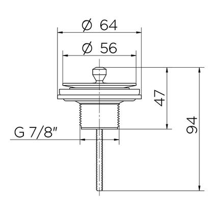 Imagem de Cuba de Apoio Redonda 36x14cm Com Torneira Lóggica e Kit Instalação