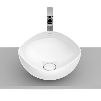 Imagem de Cuba De Apoio Redonda Ruy Ohtake 37,5cm Branco Brilho Roca