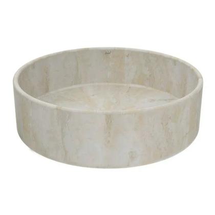 Imagem de Cuba de Apoio Redonda Sottile Travertino Japi