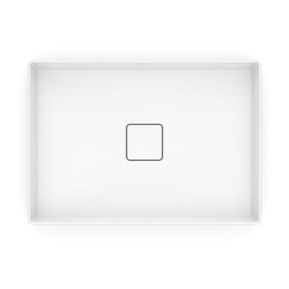 Imagem de Cuba de Apoio Retangular 51cm X 36cm sem Mesa T6 Terra Roca