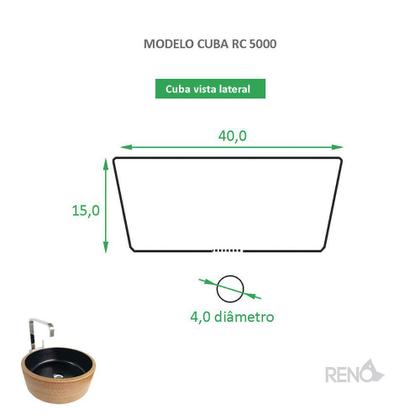 Imagem de Cuba de Banheiro Apoio Cerâmica Reno RC 5000