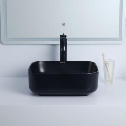 Imagem de Cuba de Ceramica Deend Quadrina Curvina 39x39x14cm