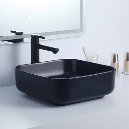 Imagem de Cuba de Ceramica Deend Quadrina Curvina 39x39x14cm