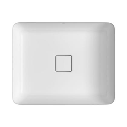 Imagem de Cuba de Embutir Deca Slim 55x45 Retangular Branca + Válvula + Sifão