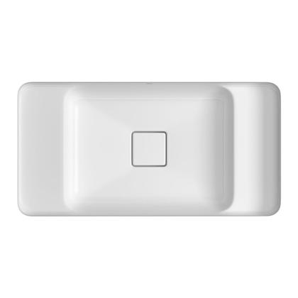 Imagem de Cuba de Embutir Deca Slim 65x35 Retangular Branca + Válvula + Sifão